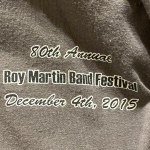 Roy Martin Band Festival Shirt - 2015 Parade (Rare)